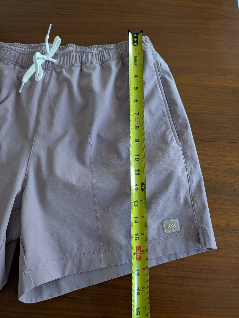 Rhone R&R Swim Trunks Lavender Color 5.5" Shorts Pre Owned Missing Size Tag - Picture 4 of 7